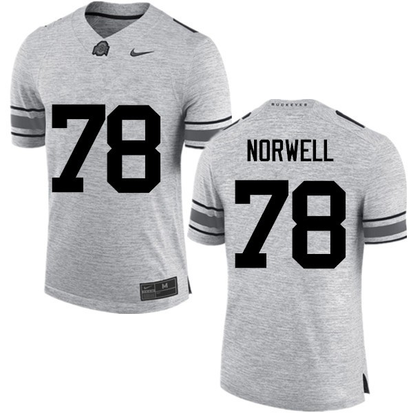 Ohio State Buckeyes #78 Andrew Norwell Men Official Jersey Gray OSU60108
